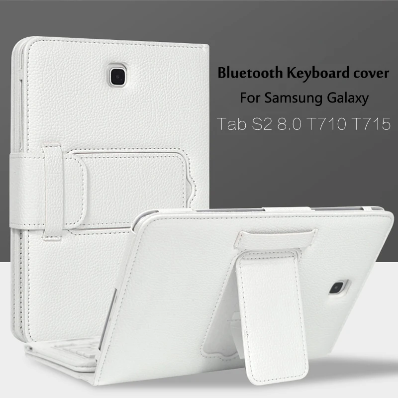 Wireless Bluetooth Keyboard +PU Leather Cover Protective Smart Case For Samsung GALAXY Tab S2 8.0 T710 T715 Wireless Bluetooth Keyboard +PU Leather Cover Protective Smart Case For Samsung GALAXY Tab S2 8.0 T710 T715