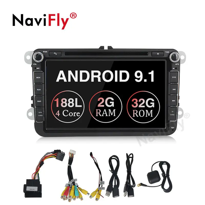 

8inch Android 9.1 Car dvd player GPS Navi for Volkswagen VW Skoda golf 5 6 touran passat B6 jetta polo tiguan Radio FM WIFI RDS