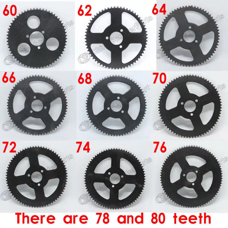 60 62 64 66 68 70 72 74 76 78 80 T зуб 25 х 26 мм задние звездочки мини Moto ATV Quad Dirt Pit Pocket велосипед измельчитель 47CC 49CC - изображение