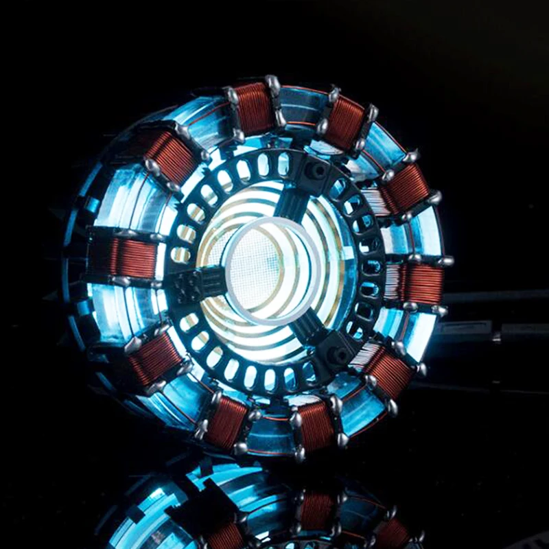 Pаспродажа Светодиодный светильник Endgame DIY cool 11 масштаб Железный человек Arc реактор поколение светящихся Железный человек Сердце Модель фигурка игруш...