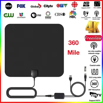 

360 Miles Clear Indoor Digital TV HDTV Antenna UHF / VHF / 1080P 4K 360 Mile HD Indoor TV Antenna