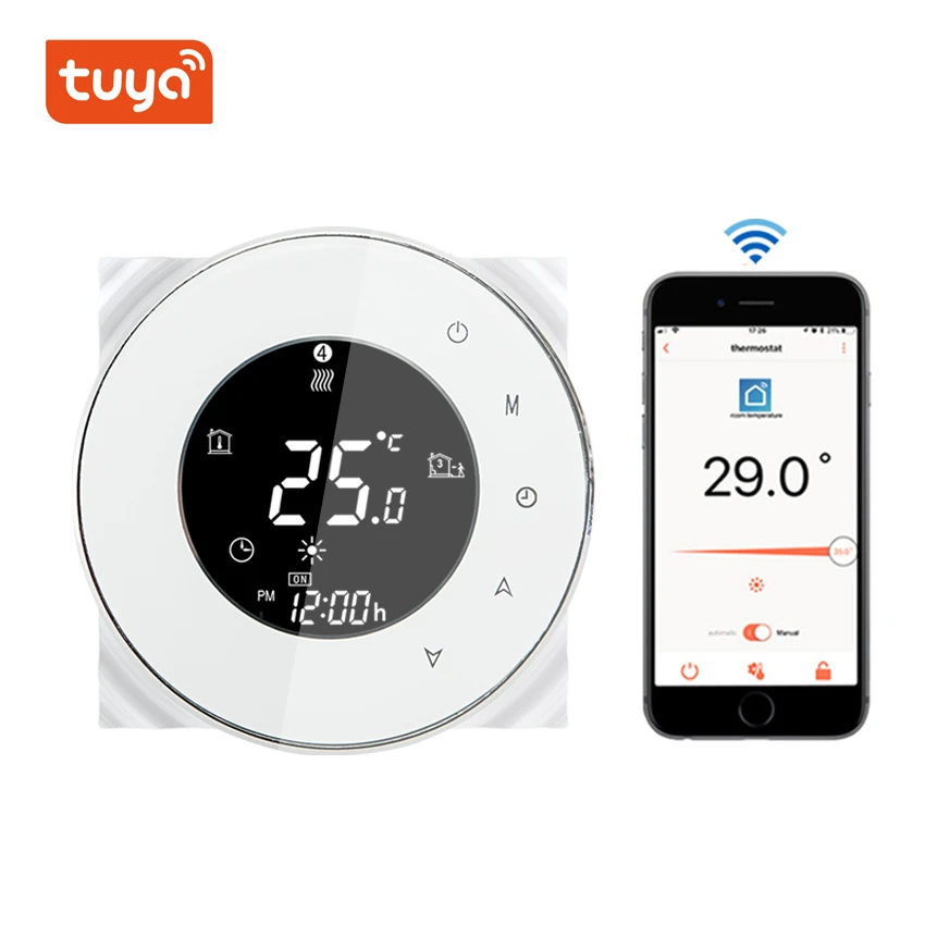 

WiFi Smart Thermostat Temperature Controller for Water Floor Heating with Weekly Timer Function controlled by Alexa/Google Home