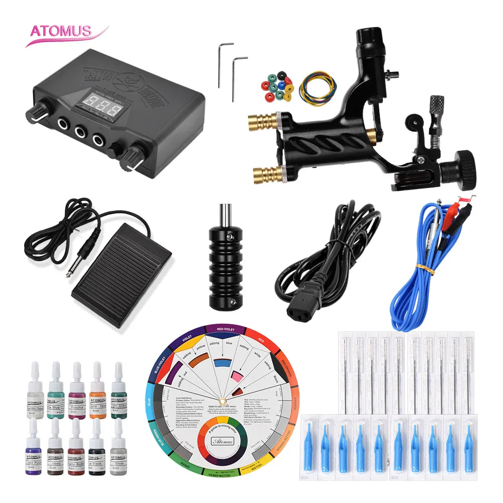 

Rotary Tattoo Machine Studio Tattoo Machine Kit Permanent Tatto Tatoo Machin Maquina De Tatuar Tato Kits Set Maquinas Rotativas