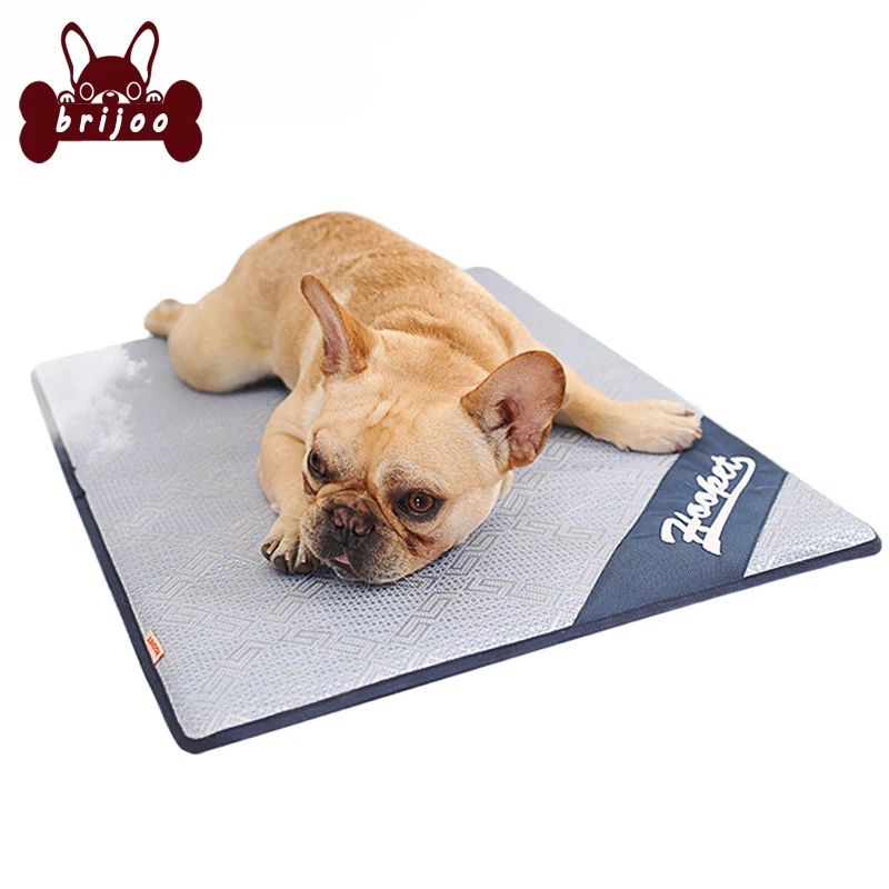 

Pet Summer Cool Cushion Mattress Cooling Ice Silk Mat Dog Mat for Teddy Small Medium Large-sized Dog Bed Nest Pad Pet House