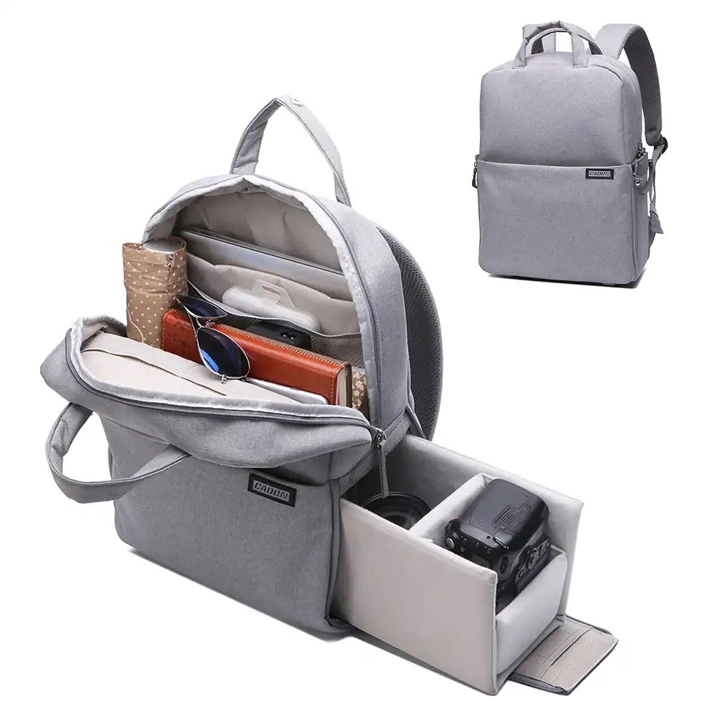 Caden Camera Bag Digital Videos Waterproof Laptop 14 School Casual Photo For Canon Nikon Sony Backpack
