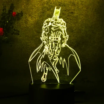 

batman action figure costume LED Night Light for Children Baby Kid Toy Touch 7 Color Light Bedroom Table Lamp gift Sleep lamp