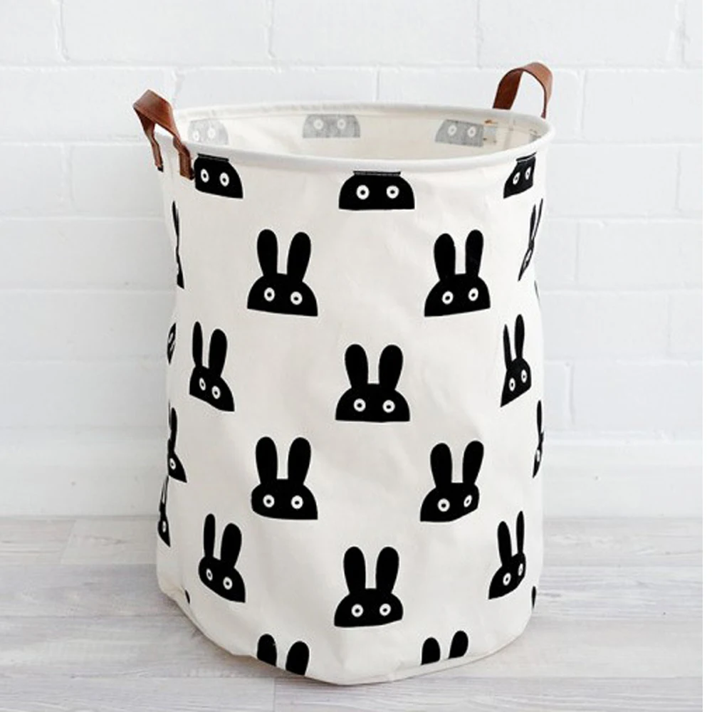 melhor À prova d água Da Lona Cesta De Armazenamento De Brinquedos Cesta de Lavanderia Flodable Lavar Roupas Caixa de Armazenamento de Artigos Diversos Em Casa Organizador 40*50 cm