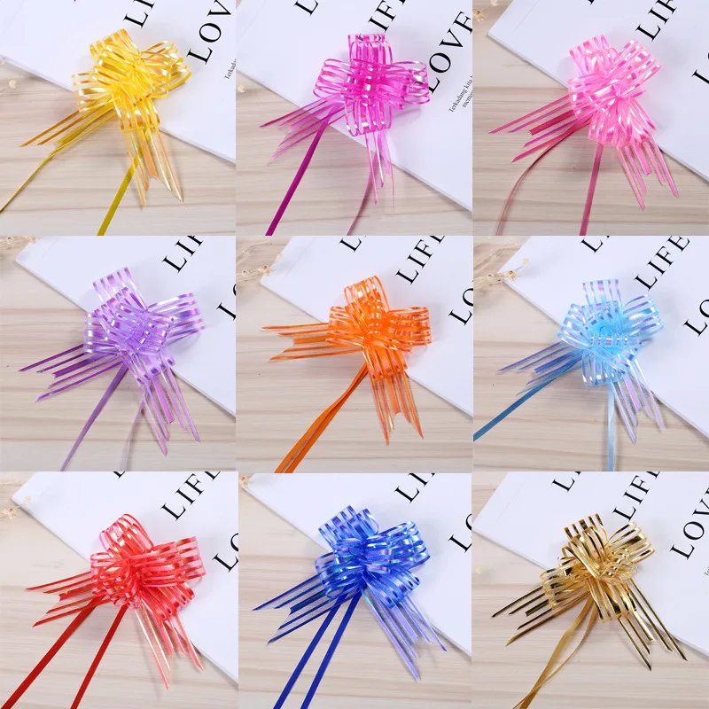 

10ps/lot Pull Bow Ribbons Wedding Party Car Decoration Pullbows Christmas New Year Valentine's Day Gifts DIY Decoration Supplies
