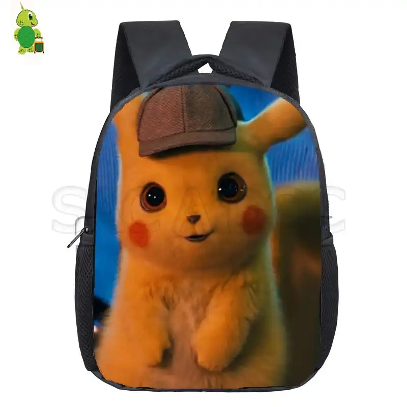 2 Pcsset Anime Detective Pikachu Eevee Backpack For Girls