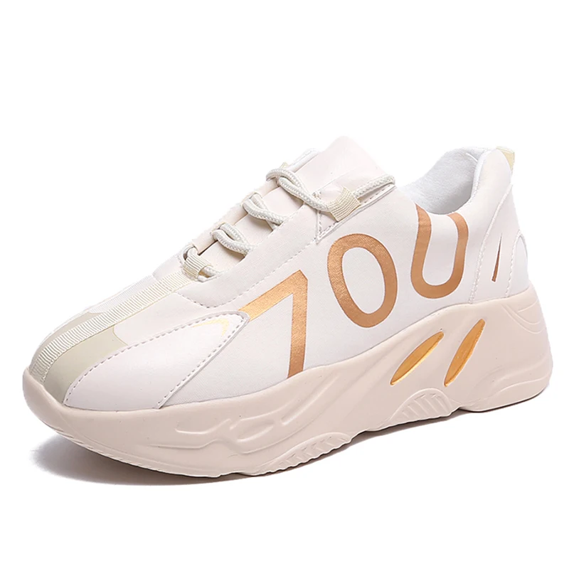 

Designer 2019 Spring Shoes Woman White Sneakers Dad Shoes Female Platform Snekaers Women Chunky Trainers chaussures femme tenis