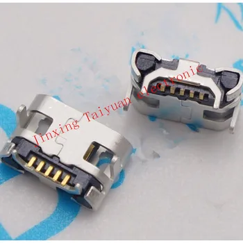 

Original 100pcs Micro USB 5P,5-pin Micro USB Jack,5Pins Micro USB Connector Tail Charging socket mini USB ...