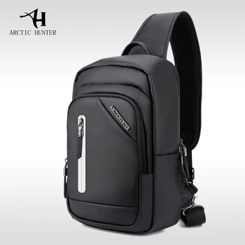 

ARCTIC HUNTER Leisure business wealthy men's breasts large-capacity shoulder bag night reflective strip