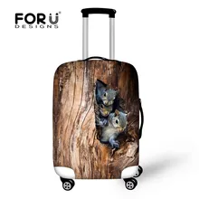 FORUDESIGNS, защитный чехол для багажа, 3D, милые животные, водонепроницаемый, против пыли, чехол для 18 ''-30'', чехол, аксессуары для путешествий