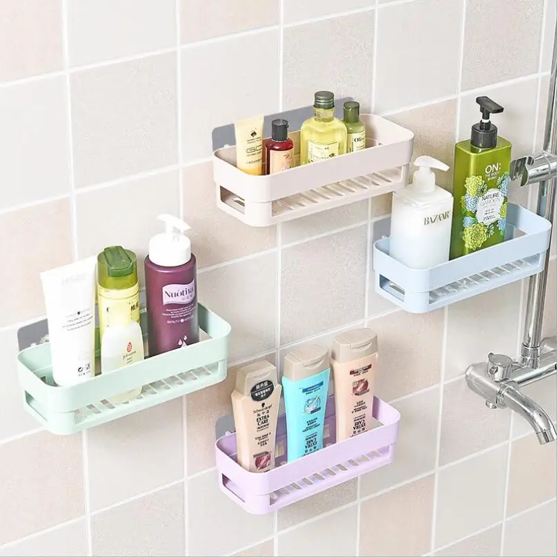 

Bathroom Shelf Bathroom Kitchen Storage Rack Multifunction Strong Adhesive Rack Shelves for Bathroom Organizer Accessorie 1.8