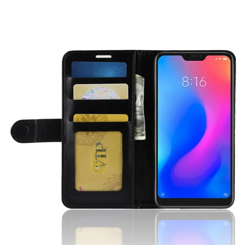 Чехол для Xiaomi Redmi Note 6 Pro откидной бумажник из искусственной кожи держатель карт