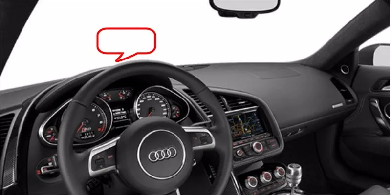 Автомобильный HUD Дисплей для Audi R8-безопасное вождение экранный проектор отражающее лобовое стекло