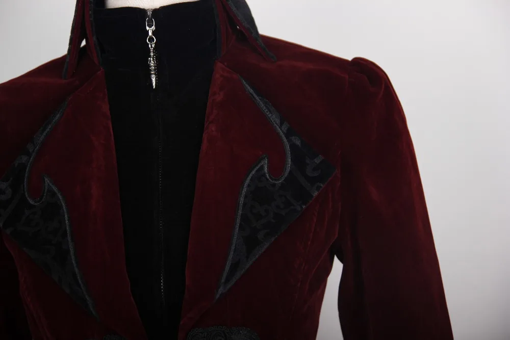 Party Fashion Womens Jacket Coat Velvet Goth Steampunk Aristocrat