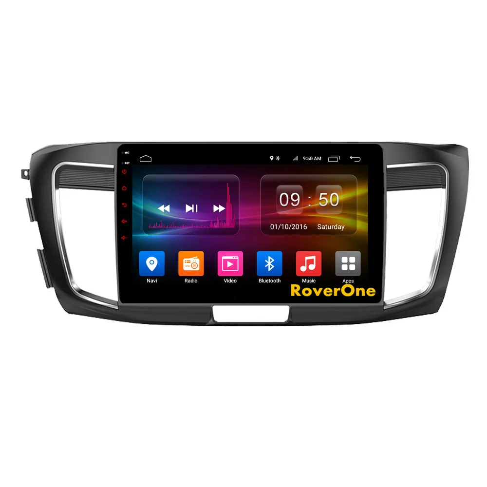 Perfect RoverOne Android 9.0 Car Multimedia System For Honda Accord 2014 2015 2016 Octa Core 4G+32G Radio GPS Navigation DSP Player 5
