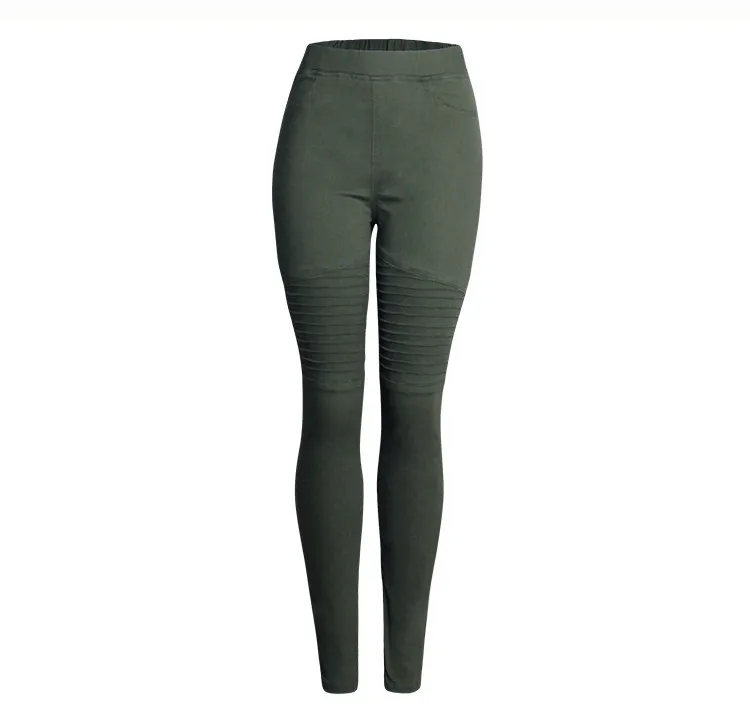 2018 fashion locomotive models Europe and the United States trend women's slim stretch thin high waist women's denim pencil pants elastic pants (5)