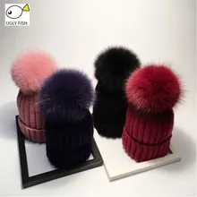 real pompom hat fur hat winter hats for women knitted hat winter beanie hat women hat real pompom hat fur hat winter hats for women knitted hat winter beanie hat women hat