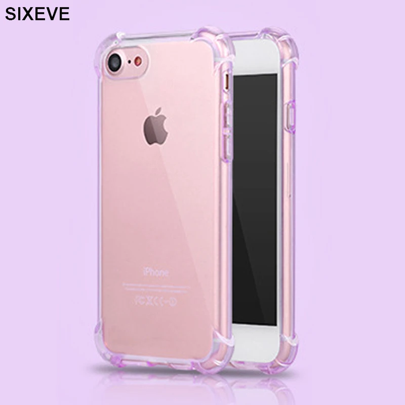 Роскошные противоударный ясно бампера 360 защиты чехол для iPhone 6S 6 s 7 8 Plus X 10 XR XS max