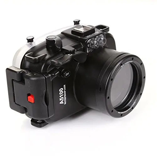 Meikon 40m/130ft Scuba Diving Housing Underwater Waterproof Camera Case