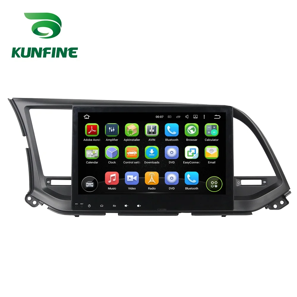 Car DVD GPS Navigation Player Deckless for Elantra 2016 B