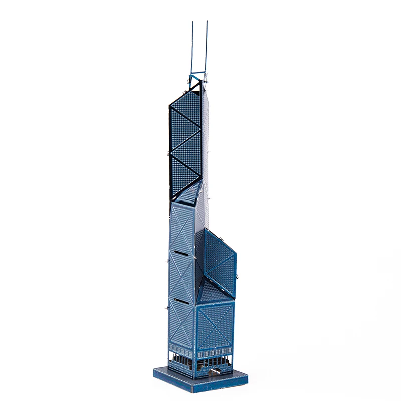 

3D Metal Puzzle Bank of China Tower diy Toy Color Building Puzzle Children's Toys Adult Puzzle Model Suite Best Collection Gifts