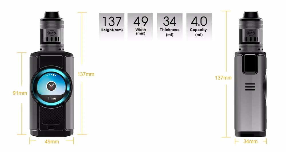 Electronic Cigarette aspire Dynamo Vape Kit 220W High Power Device Support VW VV Bypass CPS TC TCR Modes with 2 inch TFT Screen 01 (4)