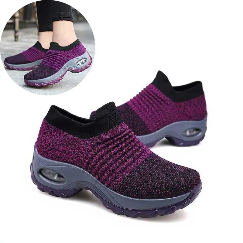 

Size 35-42 Flying Sneakers Women's Mesh Breathable Running Shoes New Spring 2019 Woman Casual Shoes Female #3