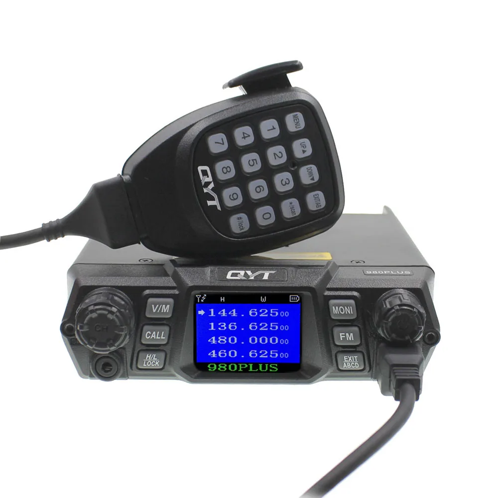 Новейшая версия QYT KT-980 plus портативная рация 75 Вт VHF 55 Вт UHF Двухдиапазонная четырехдиапазонная KT-980Plus в режиме ожидания Автомобильная радио Мобильная радиостанция - Цвет: KT-980 Plus