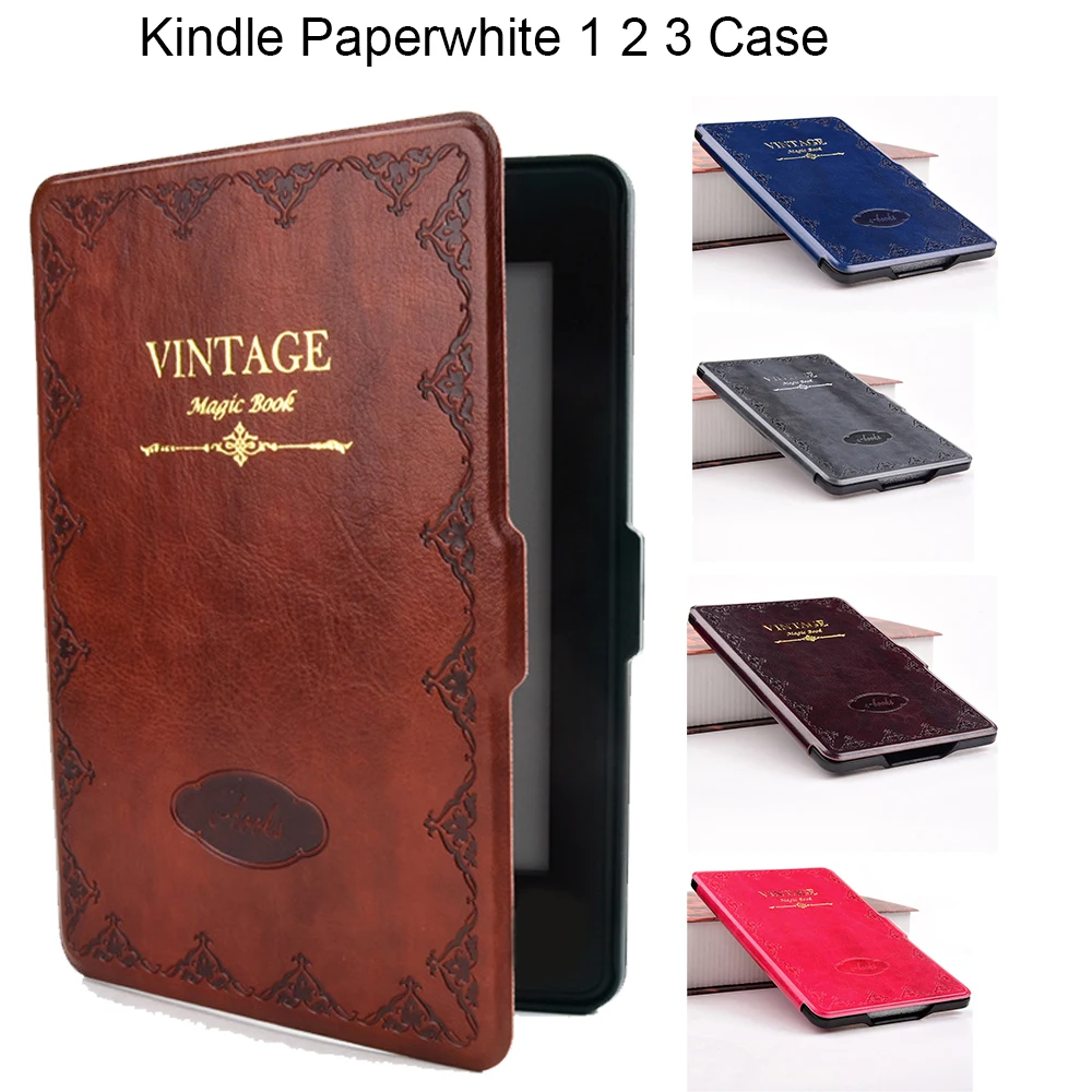 

Smart Case for Kindle Paperwhite PU leather cover for Amazon 6" Paperwhite 1 2 3 2013 2015 2016 Magic Book Auto Sleep Wake up