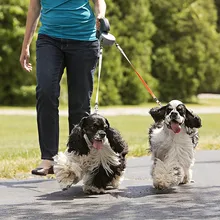 Retractable Pet Dog Double Lead Leash Dual 2 Dog 50 Pounds Per Dog pet products