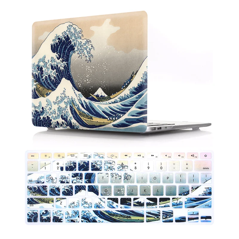 

Laptop Cases For New MacBook Pro 13 15 Case / A1706 A1707 A1708 w/out Touch Bar Retina Floral Print Hard Cover Air 13.3