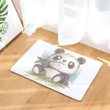 40x60 см мультфильм Панда печатных Противоскользящий коврик наружные коврики животных передней двери коврики кухня коврик для гостиной