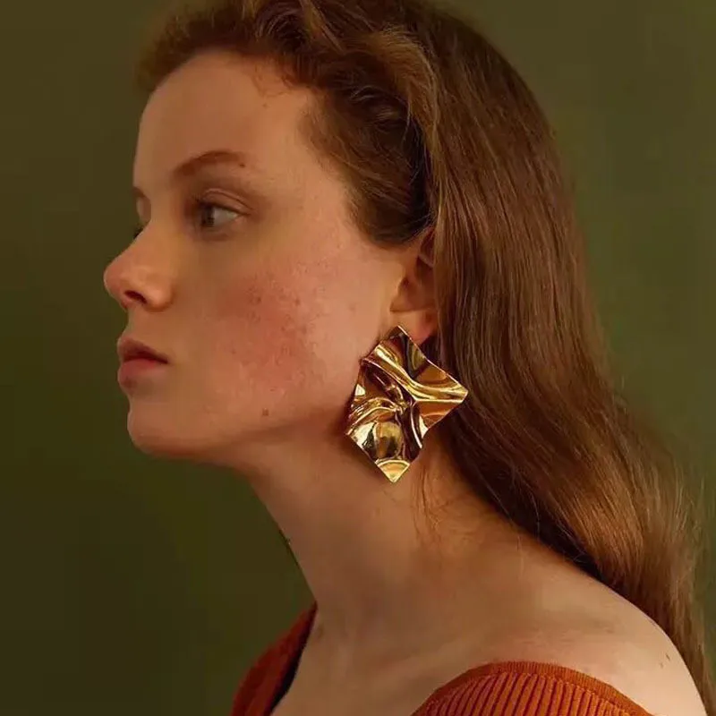 Pleated earrings7