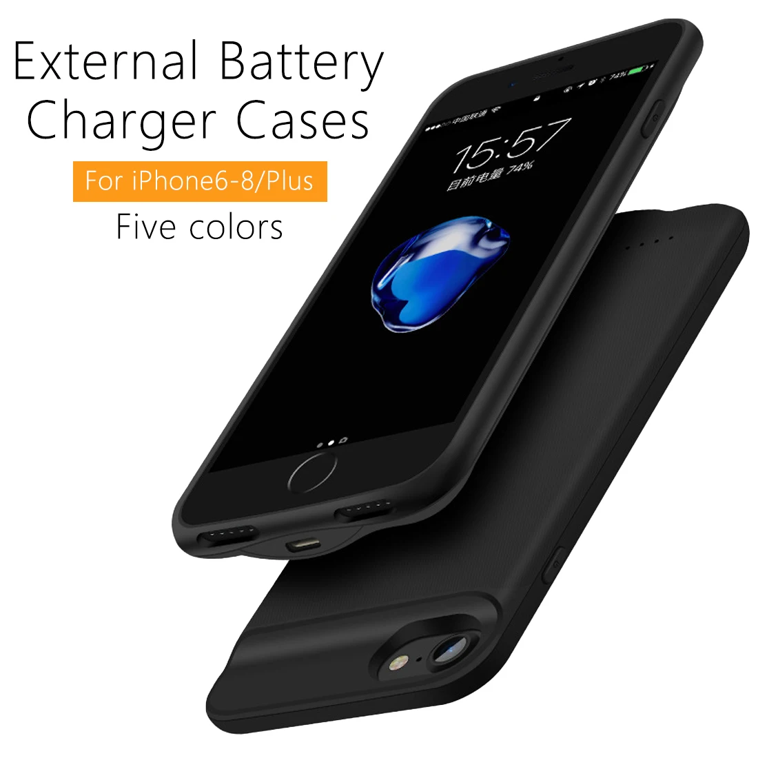 New 2500mAh Ultra Slim Battery Charger Case For iPhone 8 7 6 Battery Case Power Bank Charging