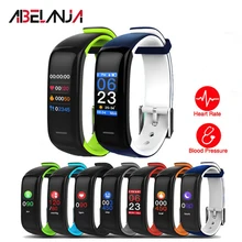 P1 плюс Bluetooth Смарт-браслет с крови Давление монитор сердечного ритма Смарт-браслет IP67 Водонепроницаемый красочные экранная полоса