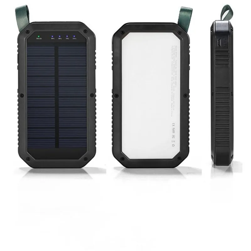 

21 LED 8000mAh Portable Solar Powered Camping Light 3 USB Mobile Power Bank for iPhone/ipad/Android