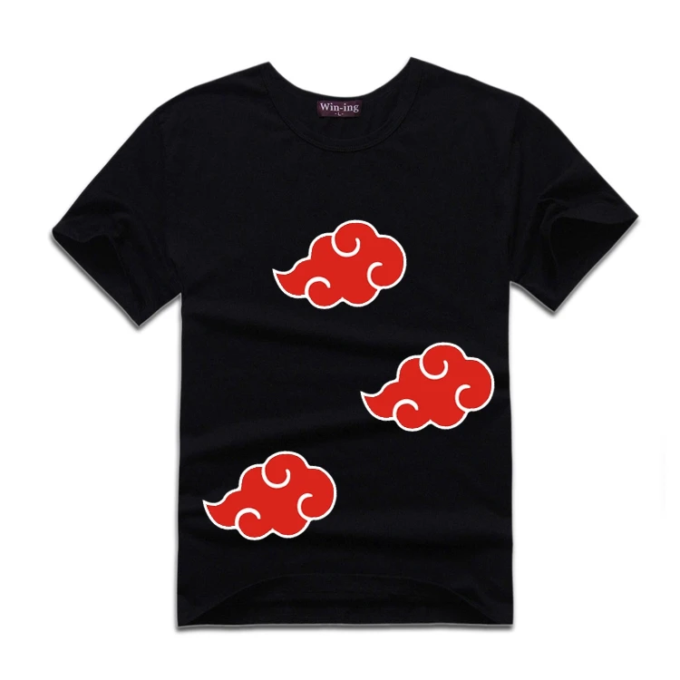Anime Naruto akatsuki Logo Pattern T Shirt Itachi Uchiha Anime T shirts