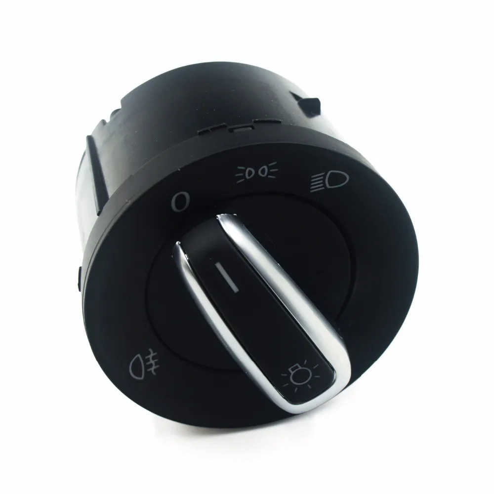 

3C8941431B Chrome Headlight Fog Lamp Control Switch For VW Caddy III Touran Jetta Golf V VI 5 6 Jetta Passat B6 CC Sharan Rabbit