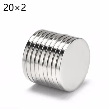 

500pcs 20mm x 2mm strong Circular Disc 20x2 Nd-Fe-B Neodymium Magnet 20*2 NEW Art Craft Connection 20mm*2mm free shipping