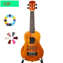 21-inch 4 Strings Guitar 12 Frets Musical Instruments Professional Wooden Full Mahogany Classic Acoustic Ukulele Guitar US-ZHTU