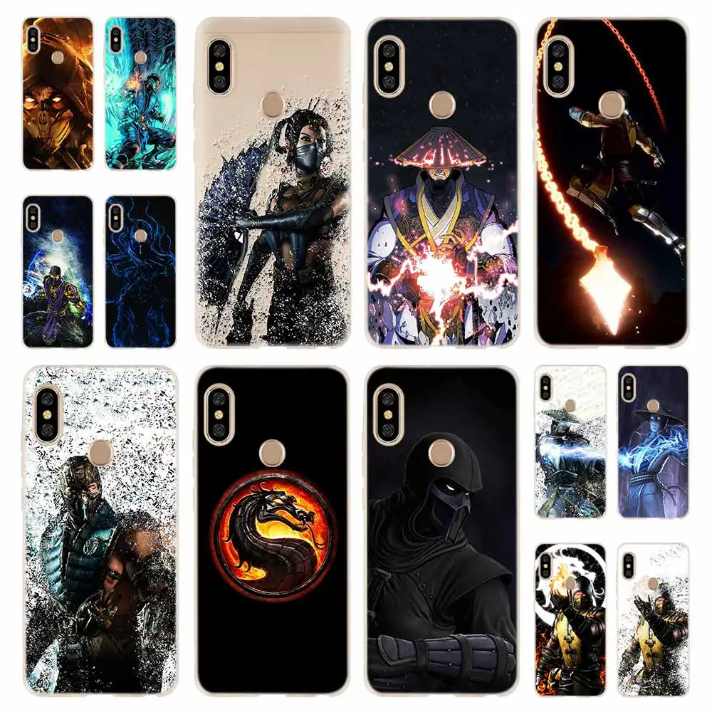 Модный мягкий ТПУ чехол Mortal Kombat для Xiaomi Redmi 9a 8a 7a 6a 5a Note 9 8 7 6 5 Pro 8t y3|Бамперы| |