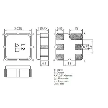 TA0490A 0490A фильтр пилы 1228 МГЦ SMD 3,0*3,0 мм