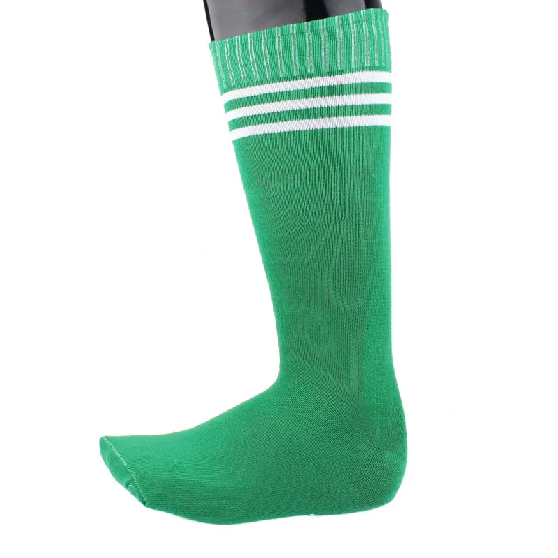 

1 Pair Cotton sport Football socks socks men And Women In Tube Socks Striped Soccer Warm Cotton winter long tube football socks