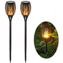 LED Solar Flame Flickering Lamp IP65 Waterproof Garden Decoration Landscape Light Lawn Path Lighting Torch Courtyard Spotlight LED Solar Flame Flickering Lamp IP65 Waterproof Garden Decoration Landscape Light Lawn Path Lighting Torch Courtyard Spotlight