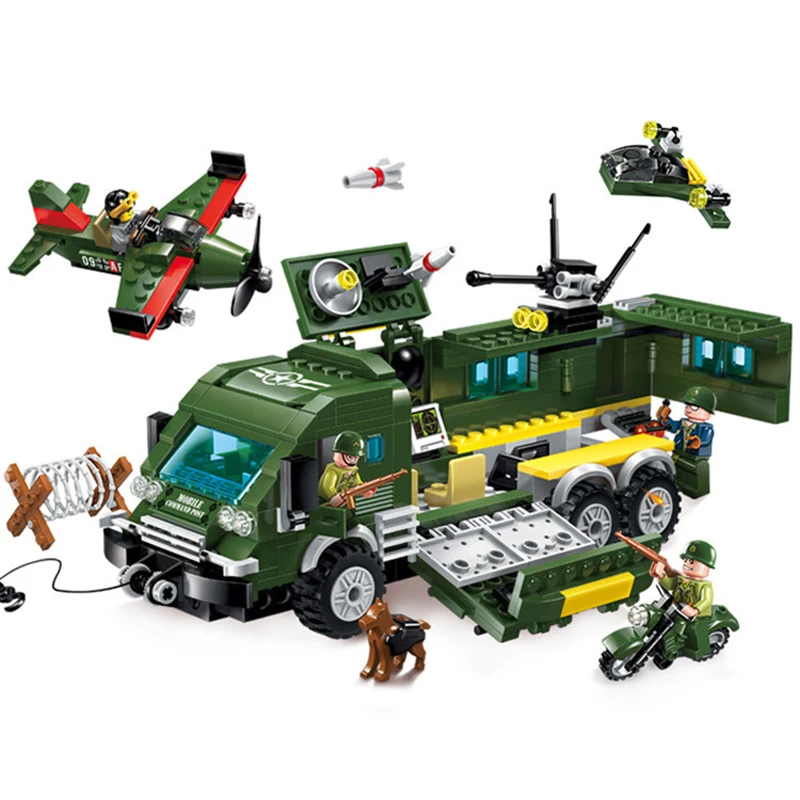 

231pcs Children's building blocks toy Compatible Legoings city Military series Fighter reloading armored fighting vehicle gifts