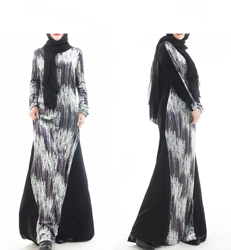 Роскошное бархатное мусульманское Макси-платье, кардиган, бутик, зимний длинный халат, кимоно Джаба, Рамадан, арабское исламское Молитвенное платье