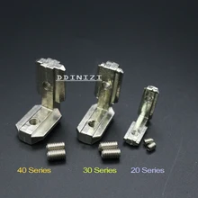 Hotsale T slot L type 90 Degree aluminum connector bracket fastener EU standard 20/30/40 series aluminum profile parts